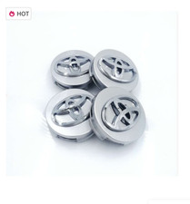 Toyota Alloy Wheel Centre Cap with Silver Logo 62mm Yaris Corolla RAV4 Camry