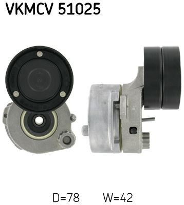 Ribbed belt tensioner - belt, for