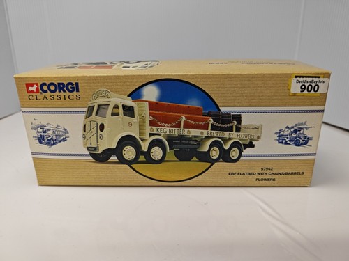 Corgi erf flatbed with - -,