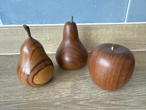 Wooden fruit ornaments - fruit, vintage