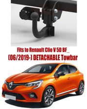 DETACHABLE Tow Bar For RENAULT Clio V BF_  (2019-) & NO ELECTRICS - R032