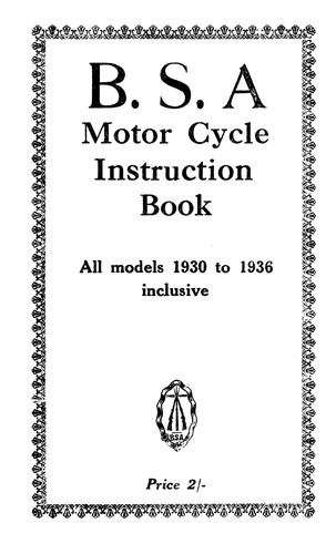 1930 1936 bsa all - 1930,