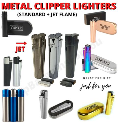 Metal clipper lighters - lighters, set
