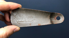 VINTAGE 1950s LITTLE IMP KIDDIES FOOTWEAR CHILDRENS METAL ADVERTISING SHOE HORN