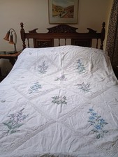 Embroidered Single Duvet Set. Nimbus  Embroidered Bed Linen. Very Pretty.