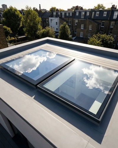 Flat glass rooflight - glass,