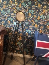 Rare Vintage Military Navy RAF Searchlight/signalling Lamp. Tripod. Industrial