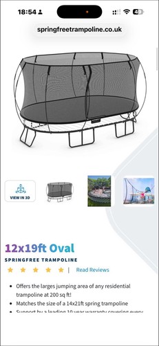 12ft 19ft oval springfree - oval,