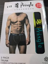 2 Pairs Black Pringle Boxers