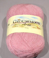 Aran Wool 400g Grousemoor yarn Cygnet wools ltd PINK  400g large FREE P&P