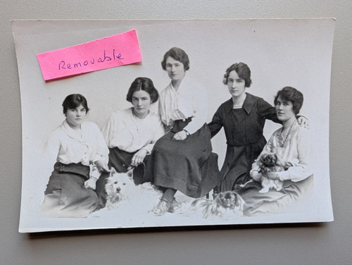 Old photo group - old, girl