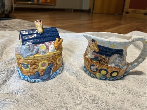 Noah ark sugar creamer - &,
