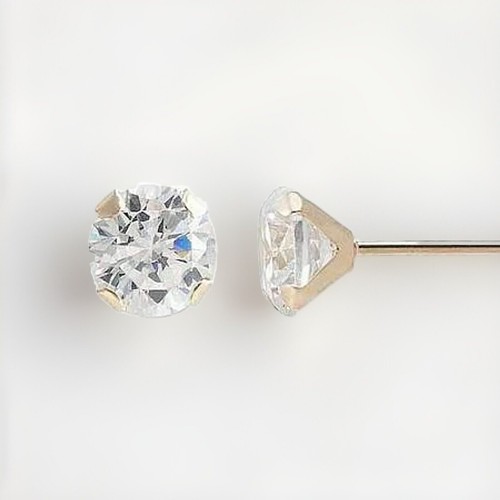 Genuine natural diamond stud - natural,