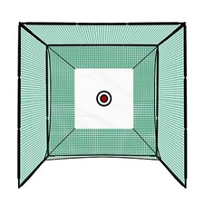 Golf Driving Practice Cage 10ft High Impact Hitting Net 3m x 2m Target Sheet