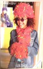 New Original Sirdar Frenzy Childs Hat,mittens,scarf Knitting Pattern 2153