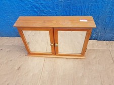 Vintage Double Door Mirror Bathroom Wall Cabinet Storage Cupboard Wooden