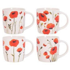 Set poppy floral design - set,