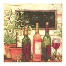Paper Napkins Serviettes Wine
