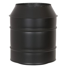 Black Twin Wall Flue Insulated