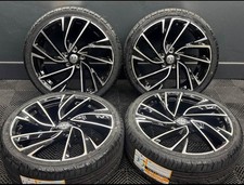18" VW Golf Adelaide Style Wheels Gloss Black Polished Golf MK5 MK6 MK7 GTi GTD