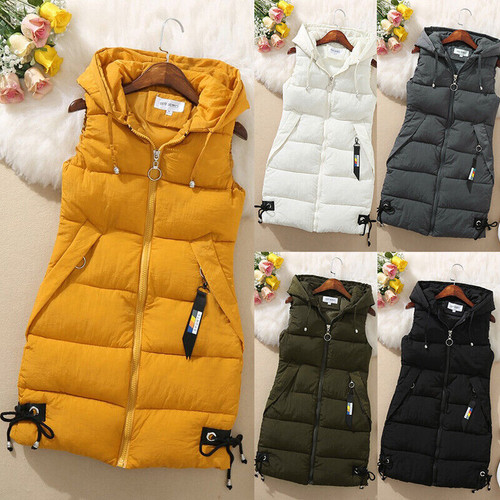 Ladies womens hooded long - hooded, line