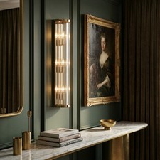 Art Deco Gold Finish Fluted