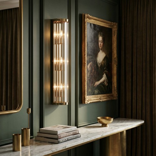 Art deco gold - finish, fluted