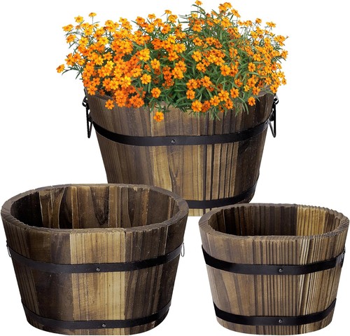 Pcs wooden whiskey barrel - 3,