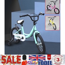 16" Kids Bike Yellow Bicycle Height Adjustable For 5-8 years old Boys Girls