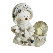 Vintage snow globe snowman - snow,