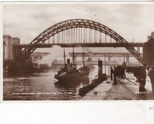 Newcastle-on-Tyne - Four bridges -  post card 1938