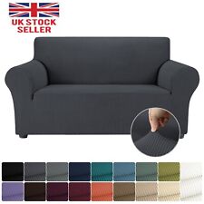 1/2/3 Seater Sofa Covers Slipcover Solid Color Anti-wrinkle Super Stretch Couch