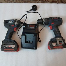 Kit Bosh Imapct Driver And Drill Both 18v + 2 Batteries And Charger.