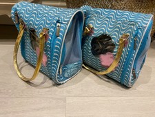 PUCCI PUPS Toy Dog in Carry Bag Yorkshire Terrier Pet Pink Bow,Pair available