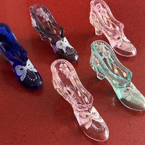 Fenton art glass handpainted - fenton,