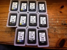 EMPTY Canon 545/546 Original Printer Ink Cartridge Total 5 Colour, 6 Black. 