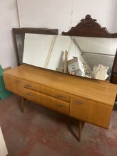 Vintage Meredew Dressing Table Unit Maple 1950-1960 with Mirror -SS7 5XR REDUCED