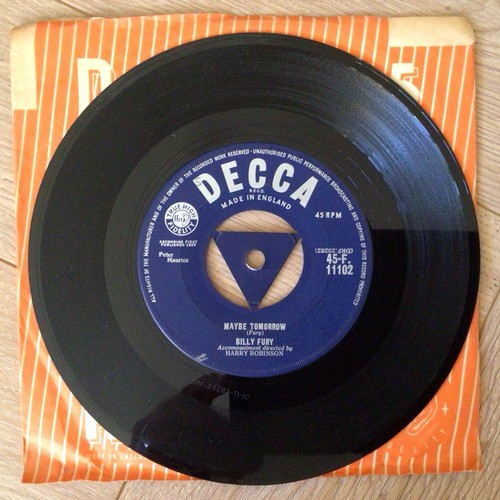Billy fury maybe tomorrow - fury,