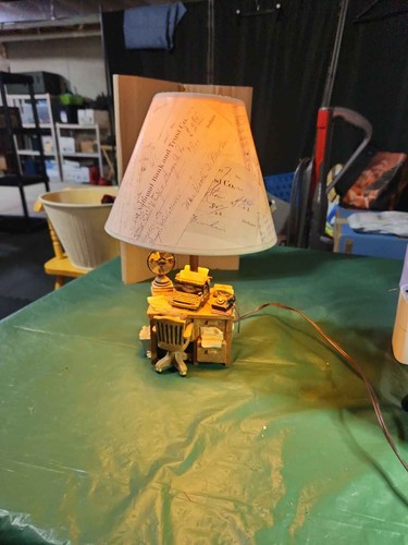 Miniature desk lamp - desk,