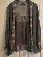 M&S PER UNA BROWN/WARM GREY