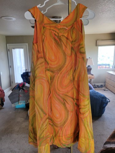 Vintage 1960s 1970s flowy - vintage,