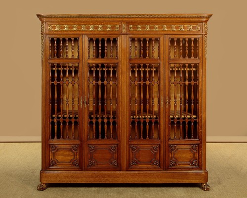 Antique gilt mounted oak - gilt,