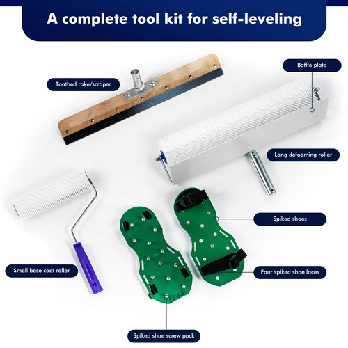 Self levelling cement - cement, tool
