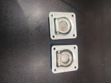 Set Of 2 Heavy Duty Trailer Industrial  Eye Lashing Tie Down Points 100 x 95mm