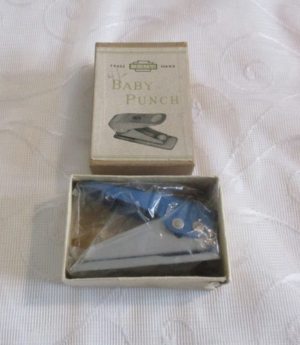 Vintage baby punch single - vintage, hole