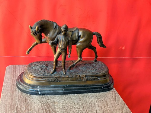 Delaware park bronze sculpture - bronze,