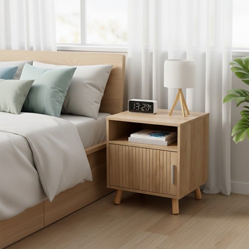Wooden bedroom bedside table - wooden,