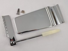 Long CHROME Lyre/Maestro Vibrola Tremolo Vibrato unit for Gibson style guitars