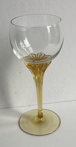Amber colour twisted - amber, stem