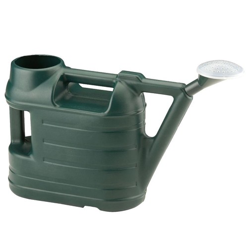 Green litre watering can - green,